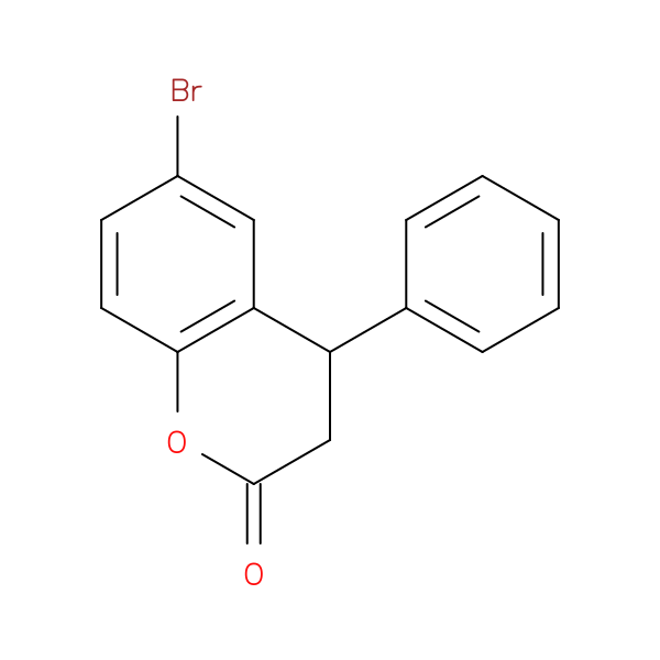 6-Bromo-3,4-dihydro-4-phenyl-2H-1-benzopyran-2-one