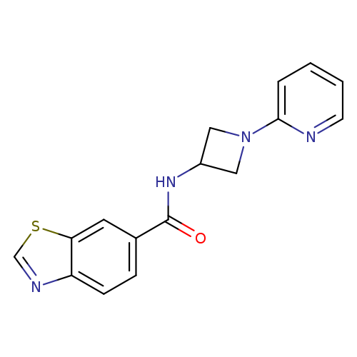 N-[1-(pyridin-2-yl)azetidin-3-yl]-1,3-benzothiazole-6-carboxamide