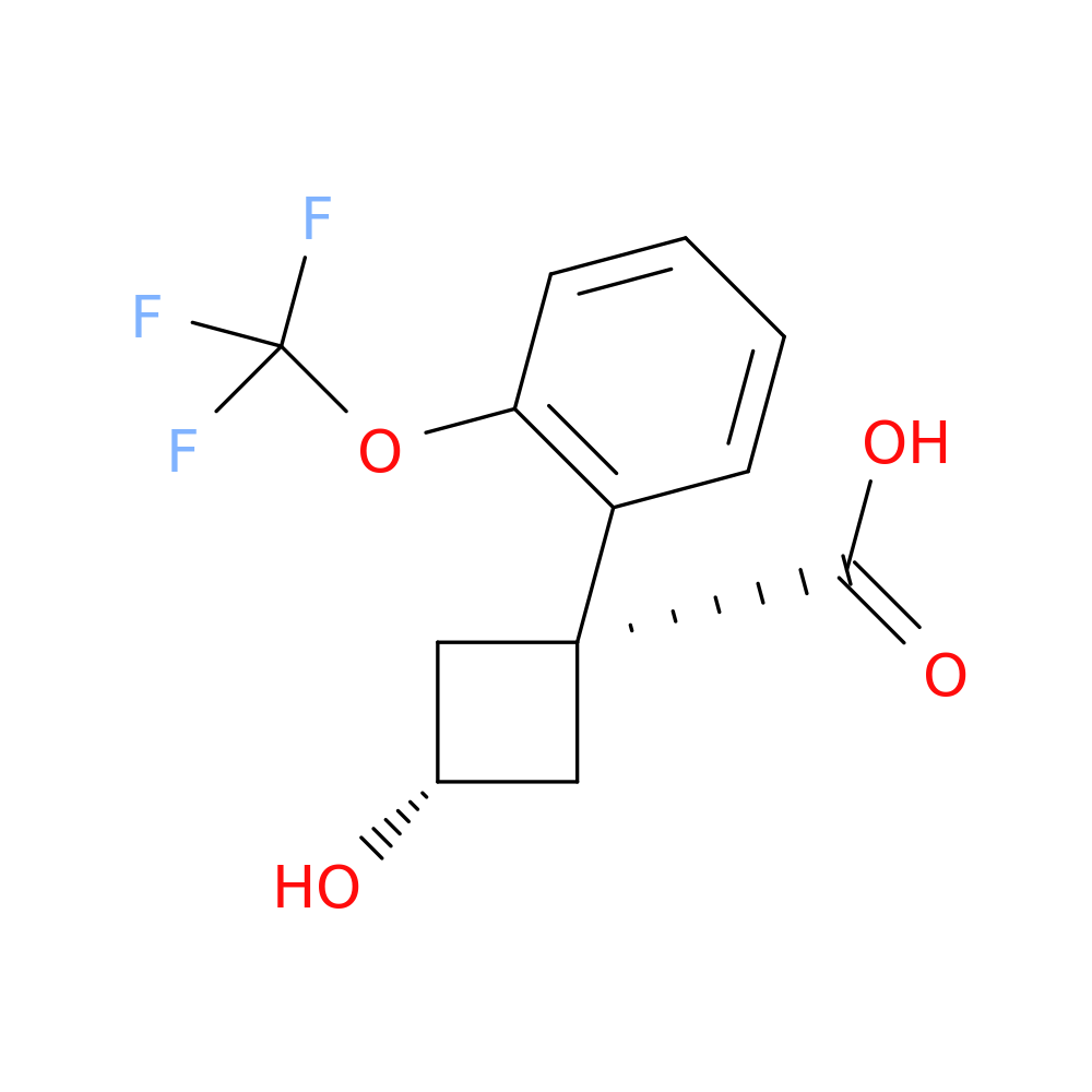 (1s,3s)-3-hydroxy-1-[2-(trifluoromethoxy)phenyl]cyclobutane-1-carboxylic acid