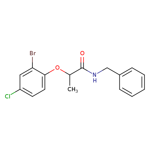N-benzyl-2-(2-bromo-4-chlorophenoxy)propanamide