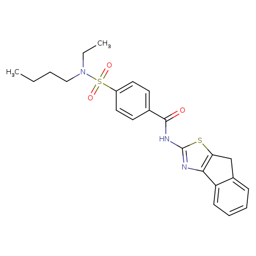 4-[butyl(ethyl)sulfamoyl]-N-{8H-indeno[1,2-d][1,3]thiazol-2-yl}benzamide