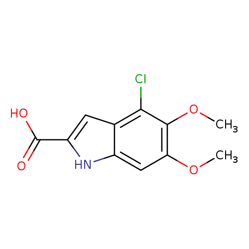 4-chloro-5,6-dimethoxy-1H-indole-2-carboxylic acid