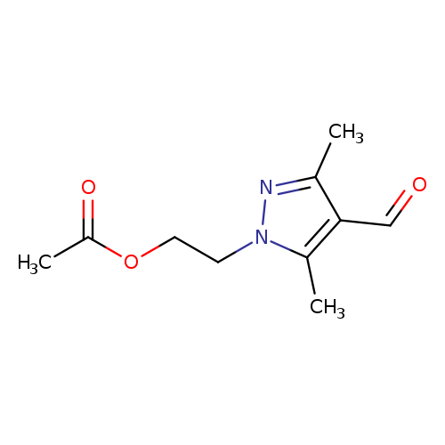 2-(4-formyl-3,5-dimethyl-1H-pyrazol-1-yl)ethyl acetate