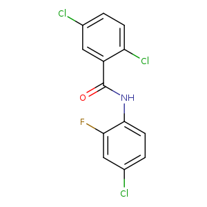 2,5-dichloro-N-(4-chloro-2-fluorophenyl)benzamide