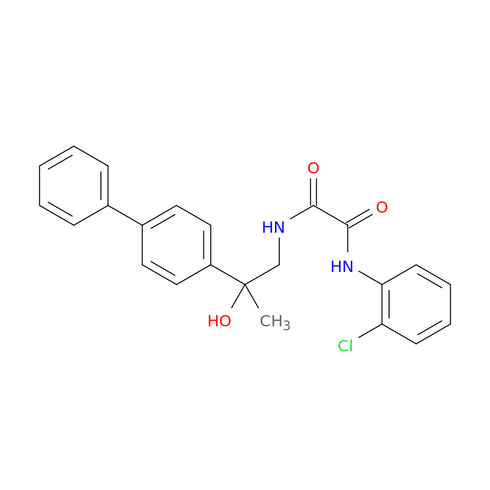N'-(2-{[1,1'-biphenyl]-4-yl}-2-hydroxypropyl)-N-(2-chlorophenyl)ethanediamide