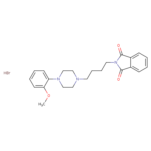 1H-Isoindole-1,3(2H)-dione, 2-[4-[4-(2-methoxyphenyl)-1-piperazinyl]butyl]-, hydrobromide (1:1)