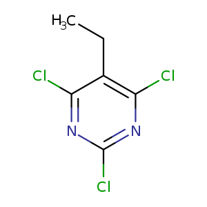 Pyrimidine, 2,4,6-trichloro-5-ethyl-