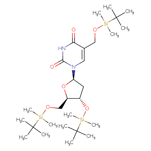 3',5'-Bis-O-[(1,1-diMethylethyl)diMethylsilyl]-α-[[(1,1-diMethylethyl)diMethylsilyl]oxy]thyMidine