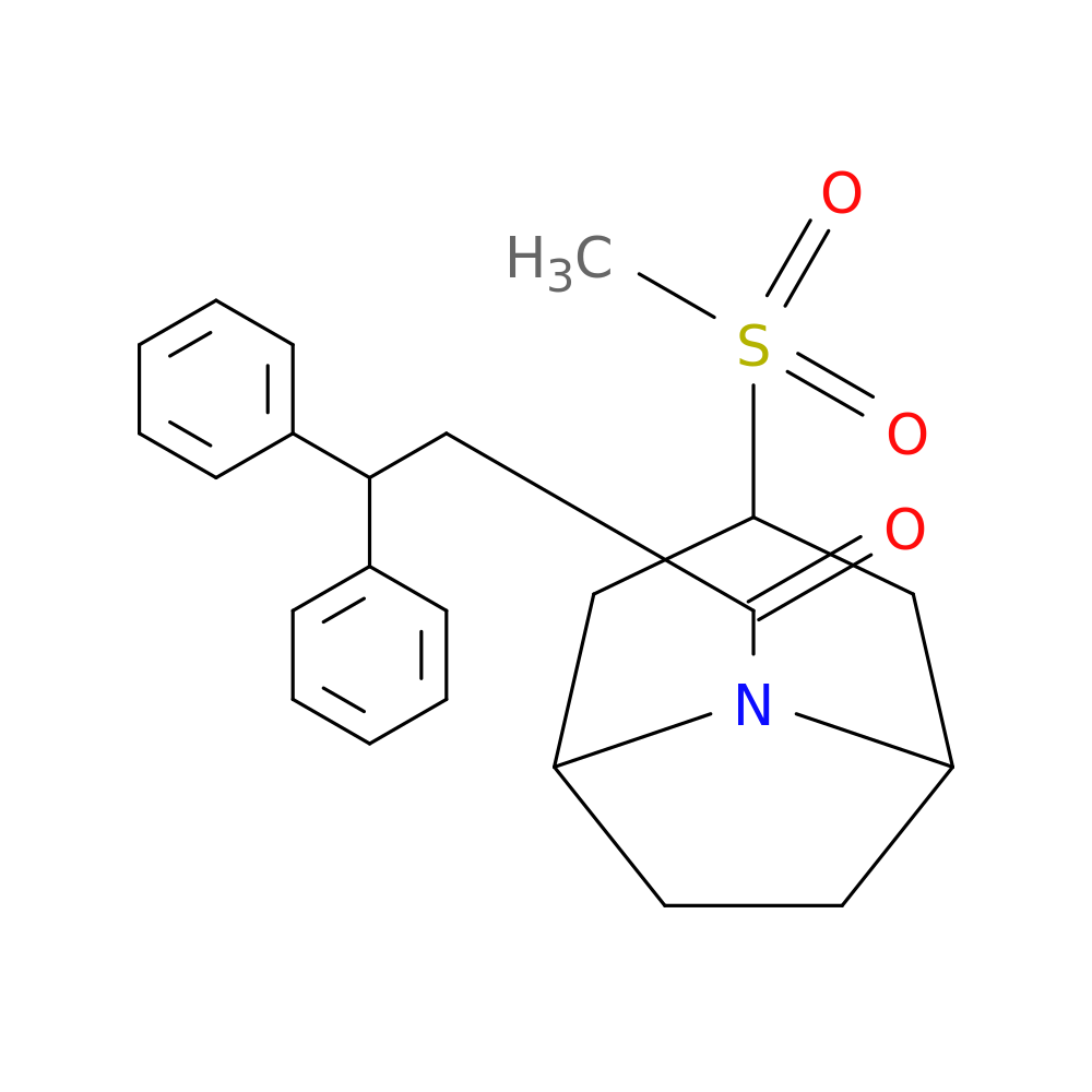 1-{3-methanesulfonyl-8-azabicyclo[3.2.1]octan-8-yl}-3,3-diphenylpropan-1-one