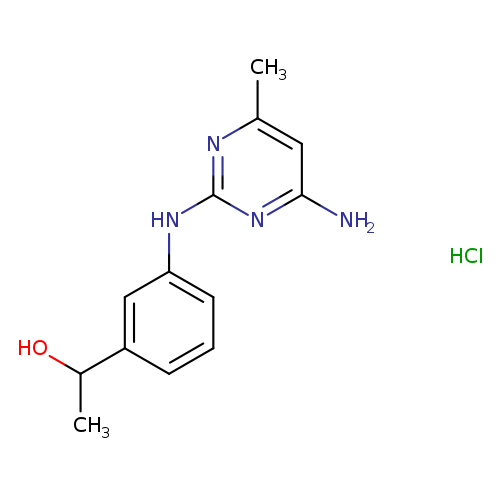 1-{3-[(4-amino-6-methylpyrimidin-2-yl)amino]phenyl}ethan-1-ol hydrochloride
