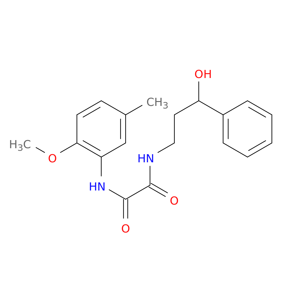 N'-(3-hydroxy-3-phenylpropyl)-N-(2-methoxy-5-methylphenyl)ethanediamide