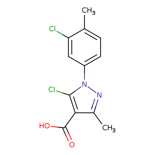5-chloro-1-(3-chloro-4-methylphenyl)-3-methyl-1H-pyrazole-4-carboxylic acid
