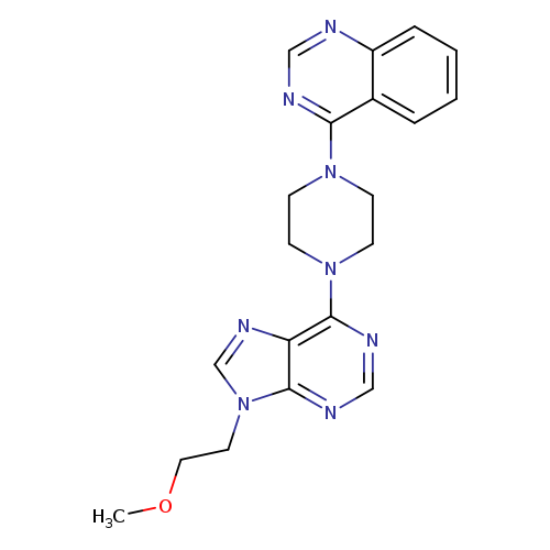 4-{4-[9-(2-methoxyethyl)-9H-purin-6-yl]piperazin-1-yl}quinazoline