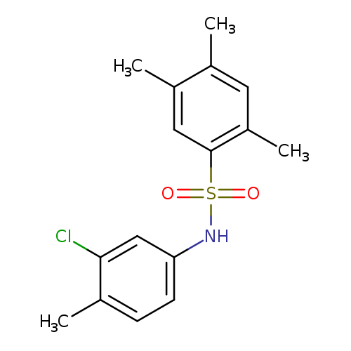 N-(3-chloro-4-methylphenyl)-2,4,5-trimethylbenzene-1-sulfonamide