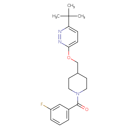 3-tert-butyl-6-{[1-(3-fluorobenzoyl)piperidin-4-yl]methoxy}pyridazine