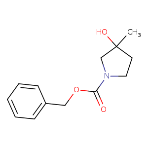 1-Pyrrolidinecarboxylic acid, 3-hydroxy-3-methyl-, phenylmethyl ester