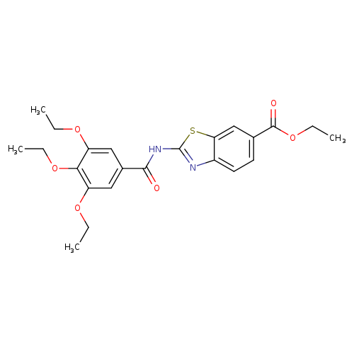 ethyl 2-(3,4,5-triethoxybenzamido)-1,3-benzothiazole-6-carboxylate