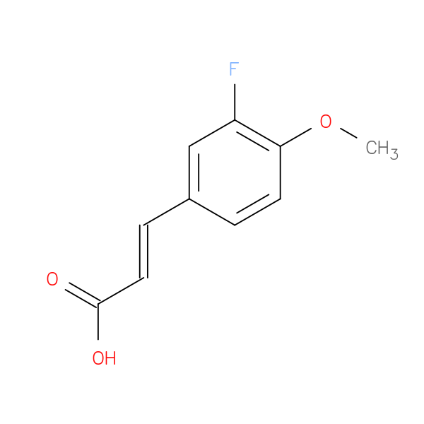 (2E)-3-(3-fluoro-4-methoxyphenyl)prop-2-enoic acid