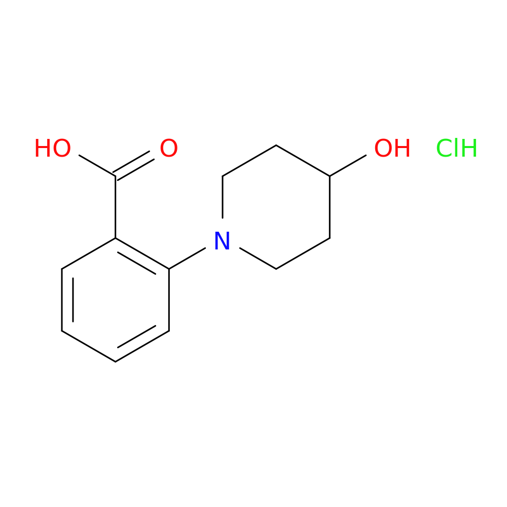 2-(4-hydroxypiperidin-1-yl)benzoic acid hydrochloride
