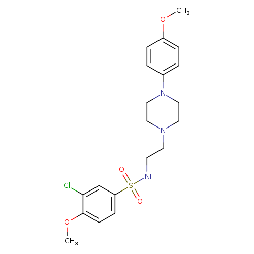 3-chloro-4-methoxy-N-{2-[4-(4-methoxyphenyl)piperazin-1-yl]ethyl}benzene-1-sulfonamide