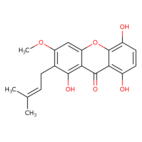 1,5,8-Trihydroxy-3-methoxy-2-prenylxanthone