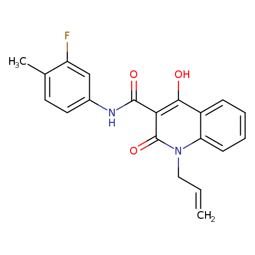 N-(3-fluoro-4-methylphenyl)-4-hydroxy-2-oxo-1-(prop-2-en-1-yl)-1,2-dihydroquinoline-3-carboxamide