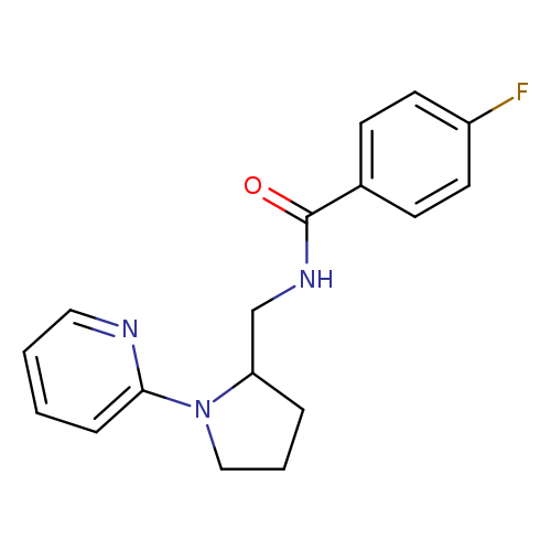 4-fluoro-N-{[1-(pyridin-2-yl)pyrrolidin-2-yl]methyl}benzamide