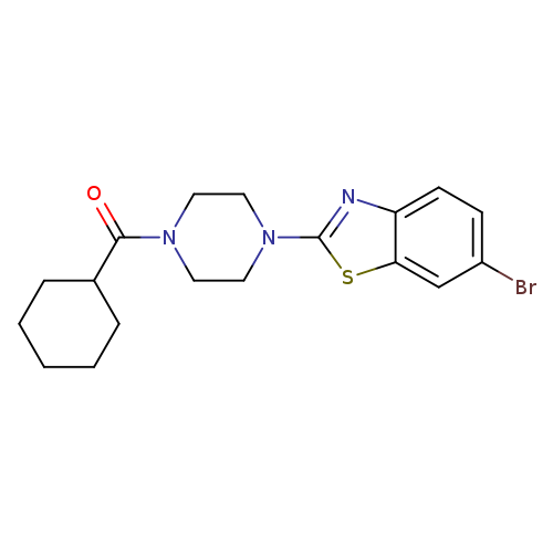 6-bromo-2-(4-cyclohexanecarbonylpiperazin-1-yl)-1,3-benzothiazole