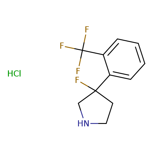 3-fluoro-3-[2-(trifluoromethyl)phenyl]pyrrolidine hydrochloride