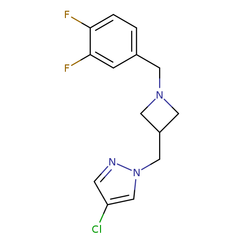 4-chloro-1-({1-[(3,4-difluorophenyl)methyl]azetidin-3-yl}methyl)-1H-pyrazole