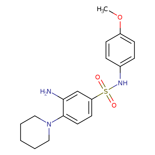 3-Amino-n-(4-methoxy-phenyl)-4-piperidin-1-yl-benzenesulfonamide