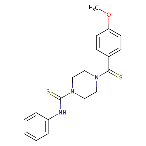 4-(4-methoxybenzenecarbothioyl)-N-phenylpiperazine-1-carbothioamide