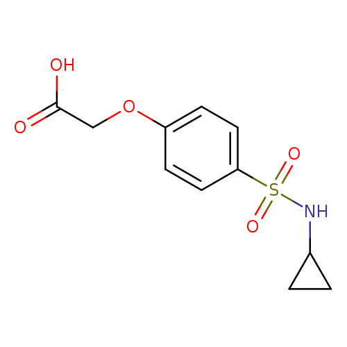 (4-[(Cyclopropylamino)sulfonyl]phenoxy)acetic acid