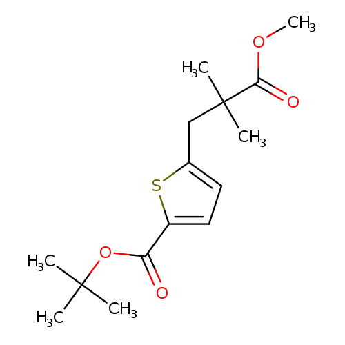 tert-Butyl 5-(3-methoxy-2,2-dimethyl-3-oxopropyl)thiophene-2-carboxylate