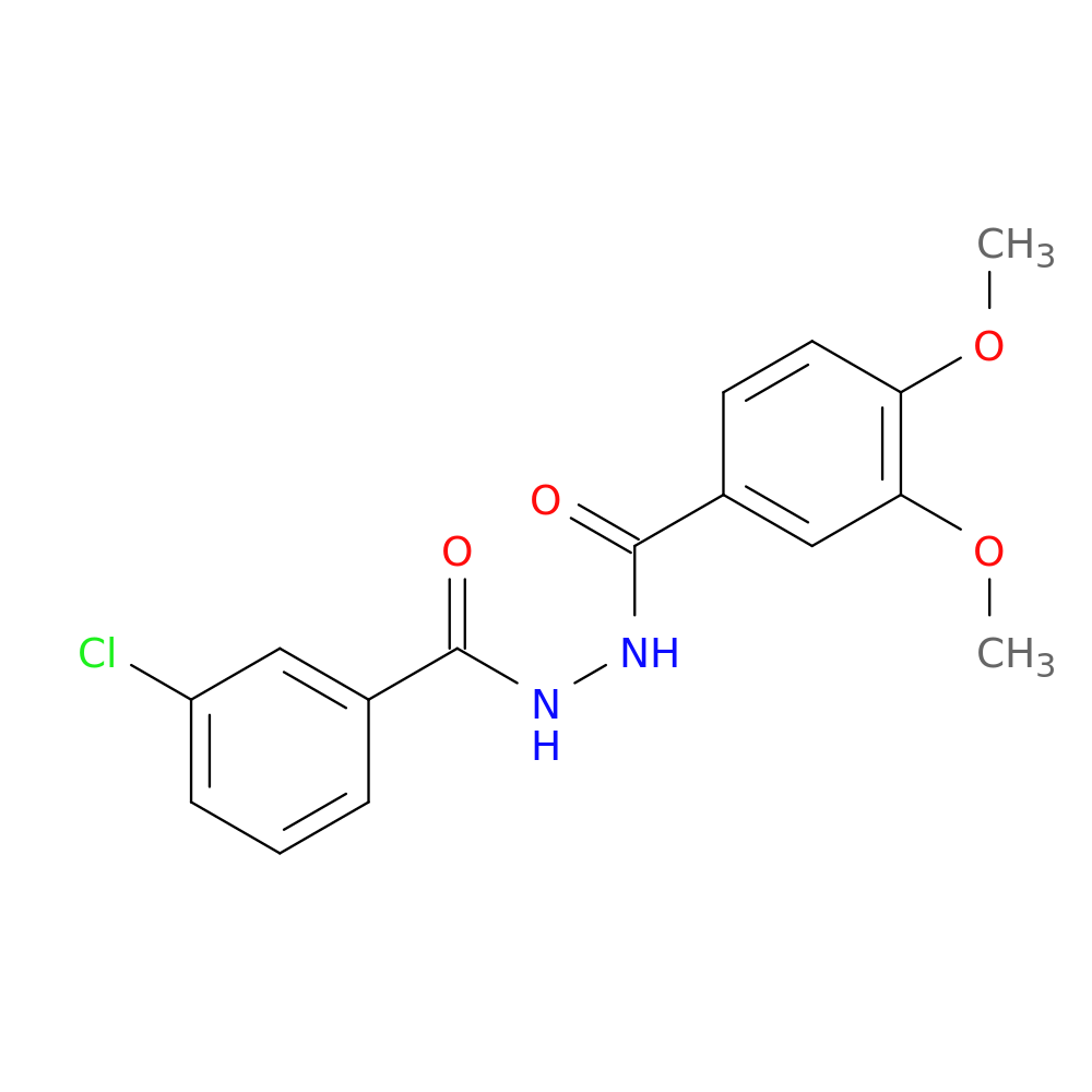 N'-(3-chlorobenzoyl)-3,4-dimethoxybenzohydrazide