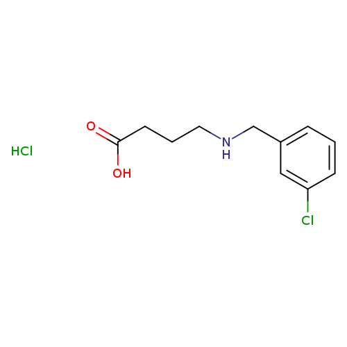 4-([(3-Chlorophenyl)methyl]amino)butanoic acid hydrochloride