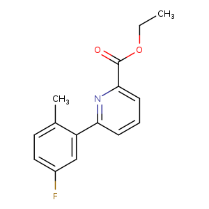 Ethyl 6-(5-fluoro-2-methylphenyl)picolinate