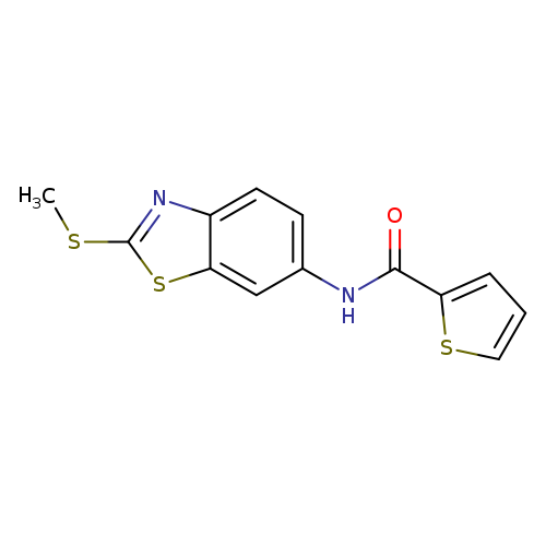 N-[2-(methylthio)-1,3-benzothiazol-6-yl]thiophene-2-carboxamide