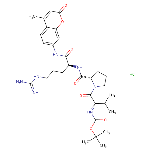 Boc-Val-Pro-Arg-AMC (hydrochloride)
