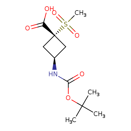 rac-(1r,3r)-3-{[(tert-butoxy)carbonyl]amino}-1-methanesulfonylcyclobutane-1-carboxylicacid