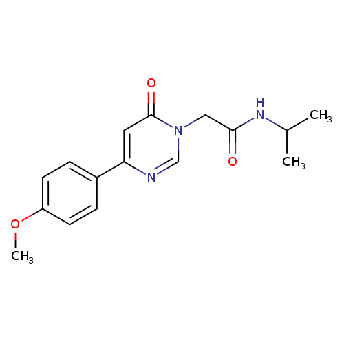2-[4-(4-methoxyphenyl)-6-oxo-1,6-dihydropyrimidin-1-yl]-N-(propan-2-yl)acetamide