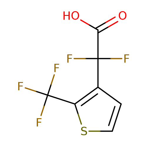 2,2-difluoro-2-[2-(trifluoromethyl)thiophen-3-yl]aceticacid