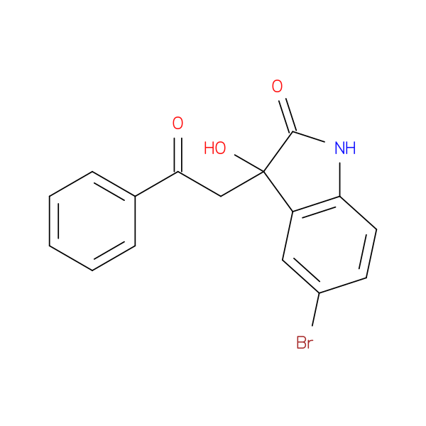 5-bromo-3-hydroxy-3-(2-oxo-2-phenylethyl)-2,3-dihydro-1H-indol-2-one