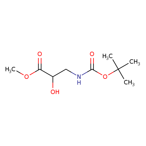 Propanoic acid, 3-[[(1,1-dimethylethoxy)carbonyl]amino]-2-hydroxy-, methyl ester
