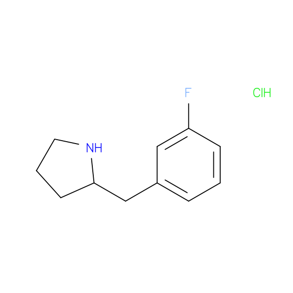 2-[(3-fluorophenyl)methyl]pyrrolidine hydrochloride