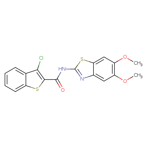 3-chloro-N-(5,6-dimethoxy-1,3-benzothiazol-2-yl)-1-benzothiophene-2-carboxamide