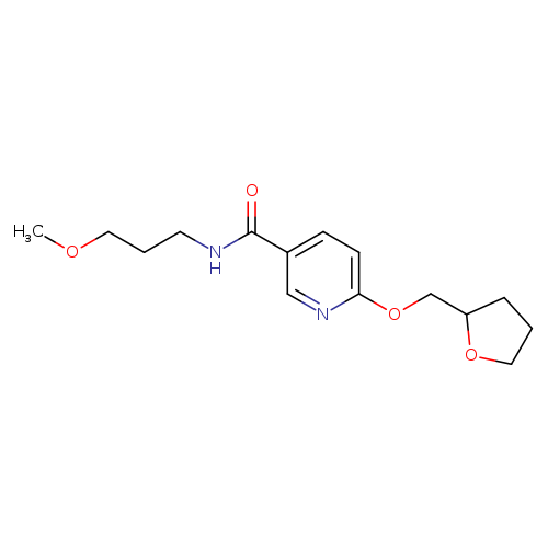 N-(3-methoxypropyl)-6-[(oxolan-2-yl)methoxy]pyridine-3-carboxamide