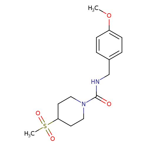 4-methanesulfonyl-N-[(4-methoxyphenyl)methyl]piperidine-1-carboxamide