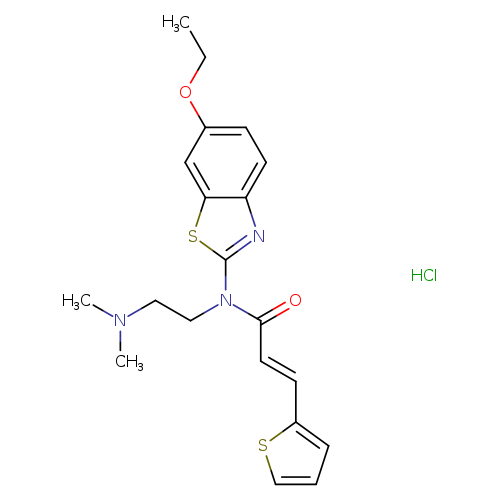 (2E)-N-[2-(dimethylamino)ethyl]-N-(6-ethoxy-1,3-benzothiazol-2-yl)-3-(thiophen-2-yl)prop-2-enamide hydrochloride