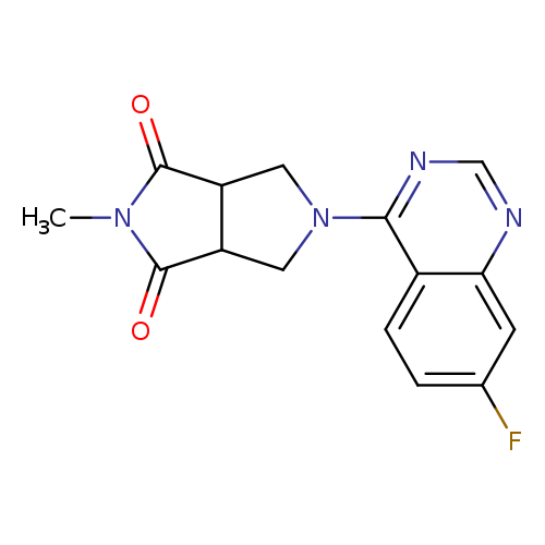 5-(7-fluoroquinazolin-4-yl)-2-methyl-octahydropyrrolo[3,4-c]pyrrole-1,3-dione